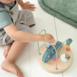 Wooden Toys|Play + Learn Toys-Done By Deer Bead Maze Wally Blue