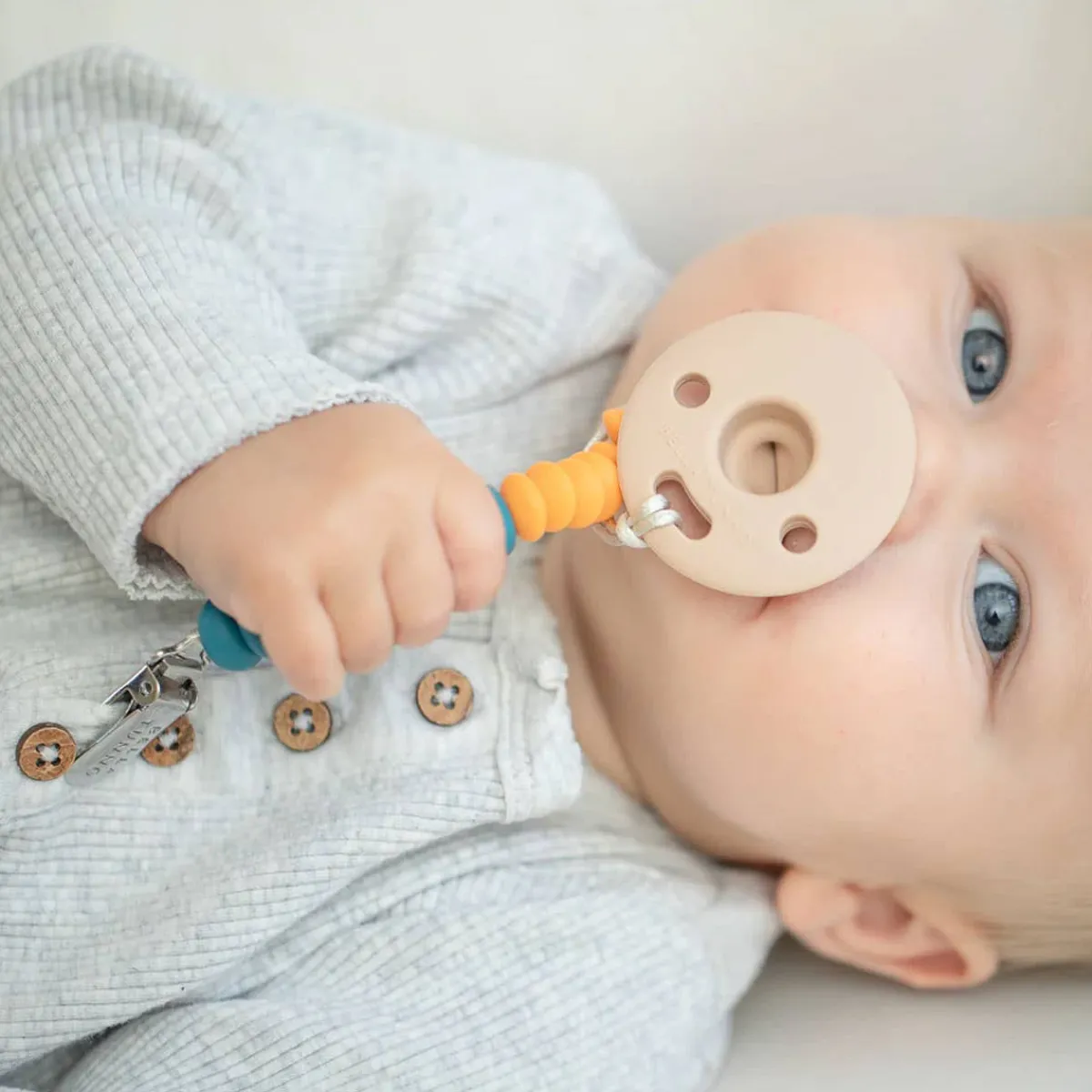 Pacifier Clips|Pacifiers + Clips-Bella Tunno Beaded Pacifier Clip