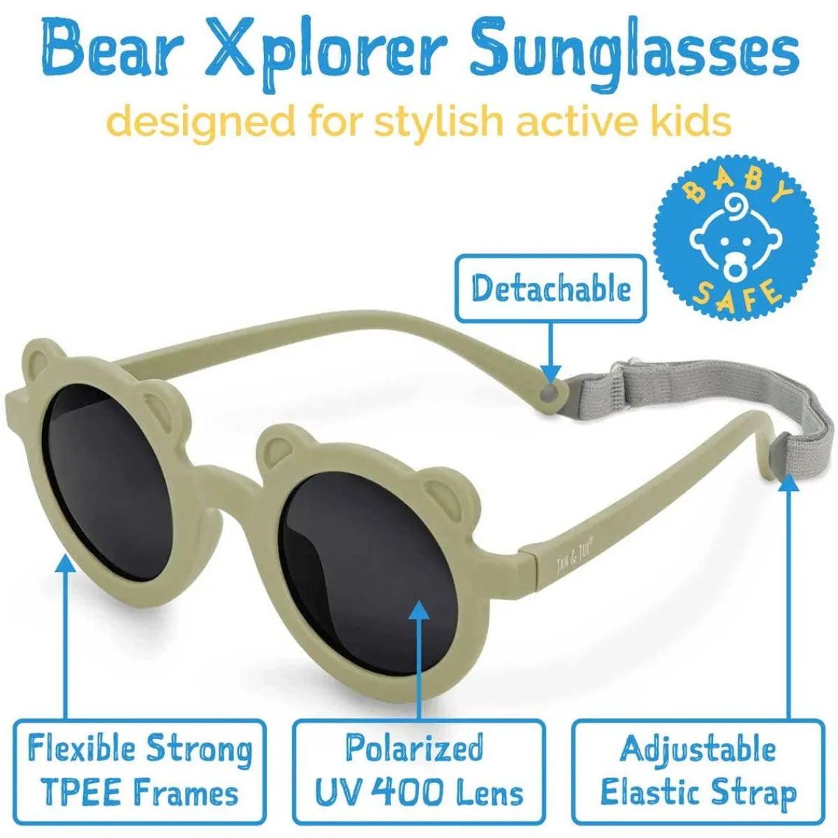 Sunglasses-Jan & Jul Bear Polarized Kids Sunglasses