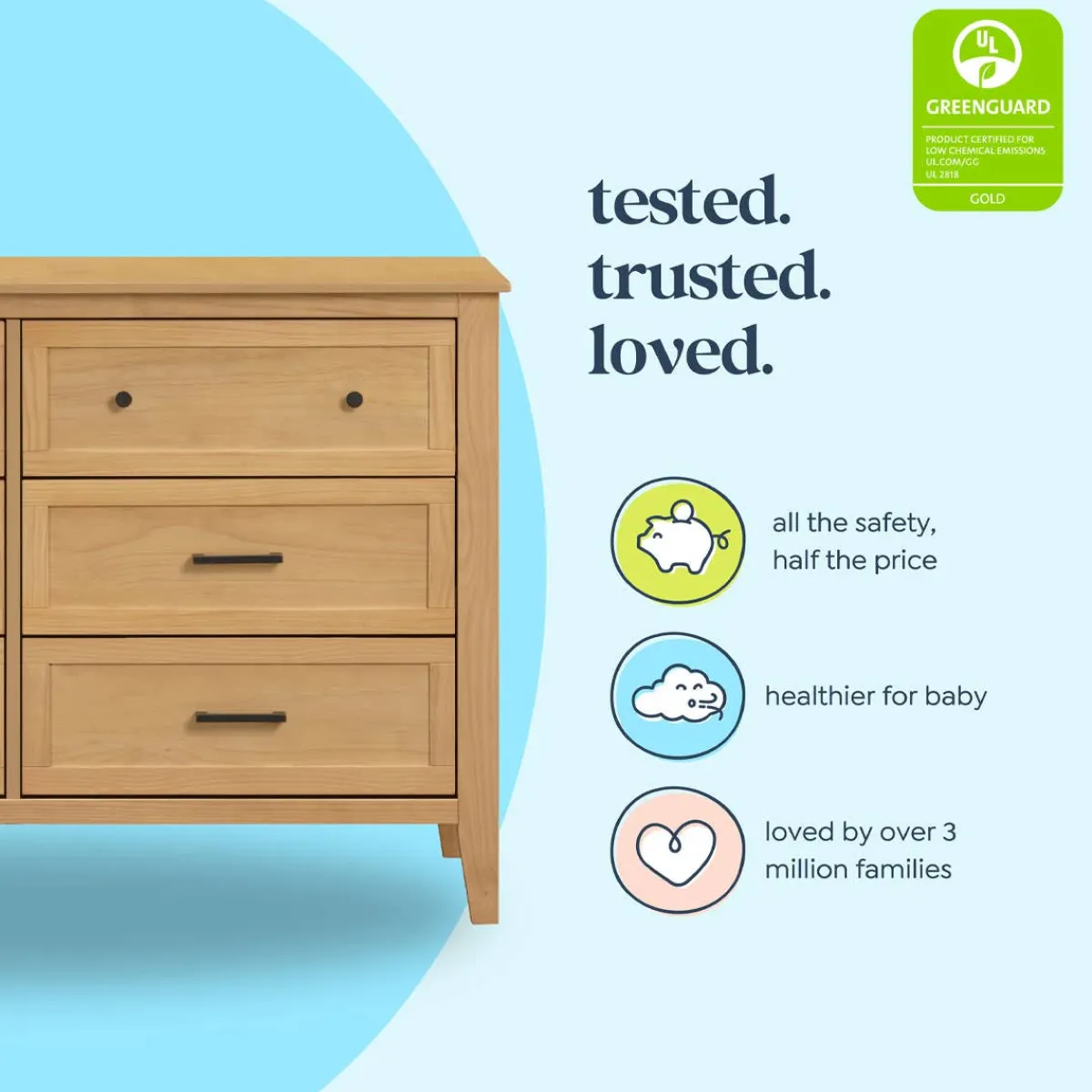 Dressers-DaVinci Beau 6 Drawer Dresser