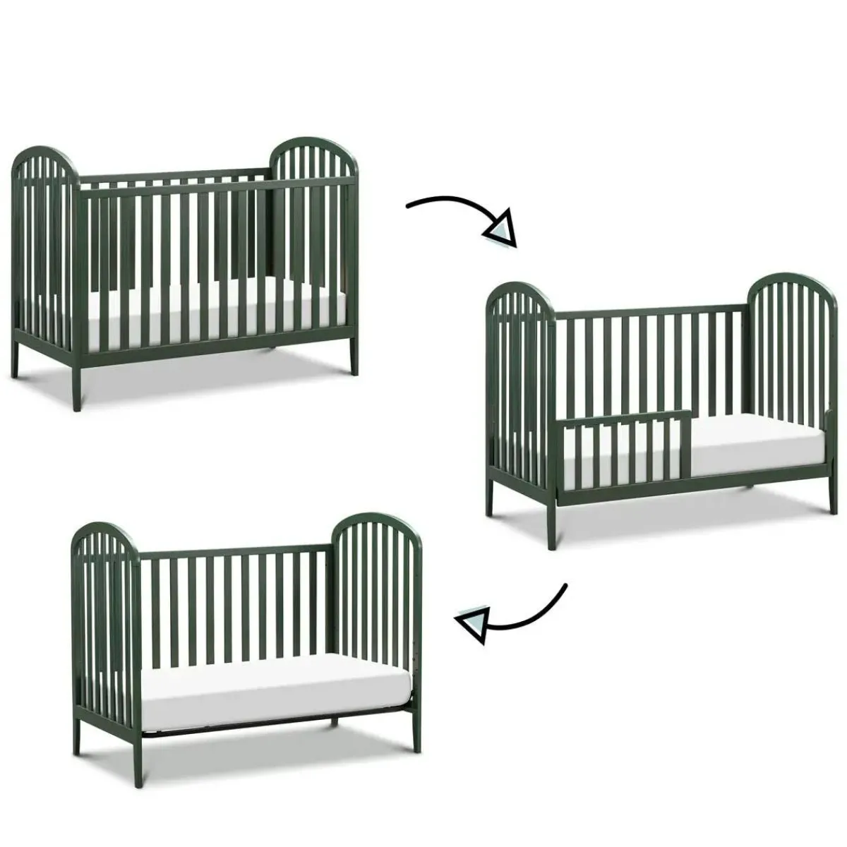 Convertible Cribs-DaVinci Beau 3-in-1 Crib (Designer)