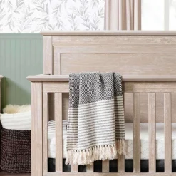 Convertible Cribs-Monogram by Namesake Beckett Flat Top 4-in-1 Crib (Rustic)