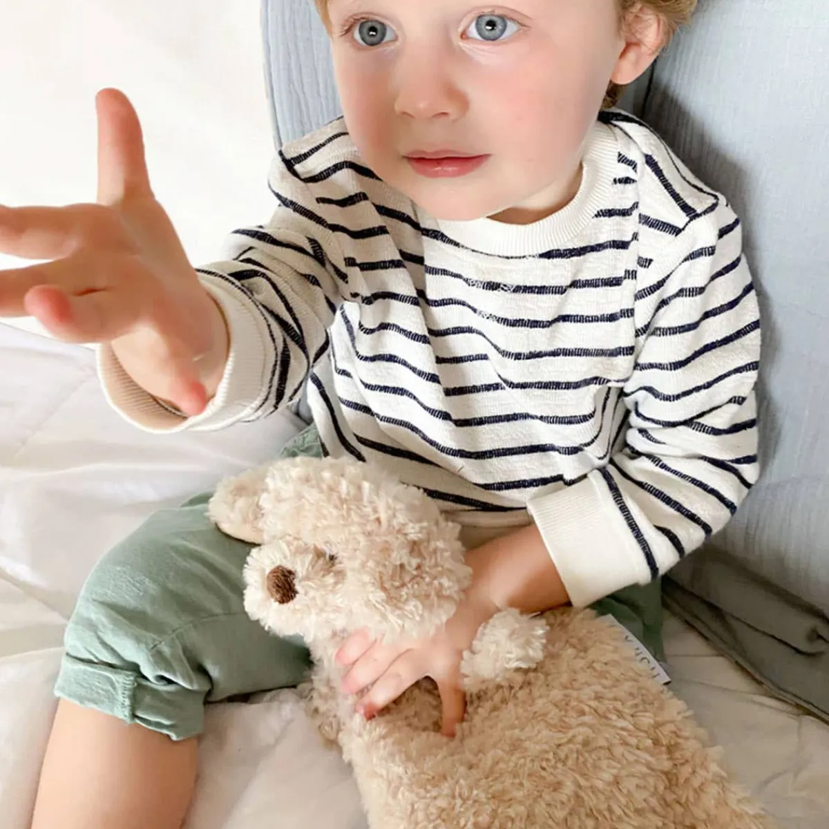 Loveys|Blankets-Mon Ami Bentley the Puppy Cuddle Blankie