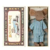 Plush Animals-Maileg Big Brother Mouse in Matchbox (Blue PJ)