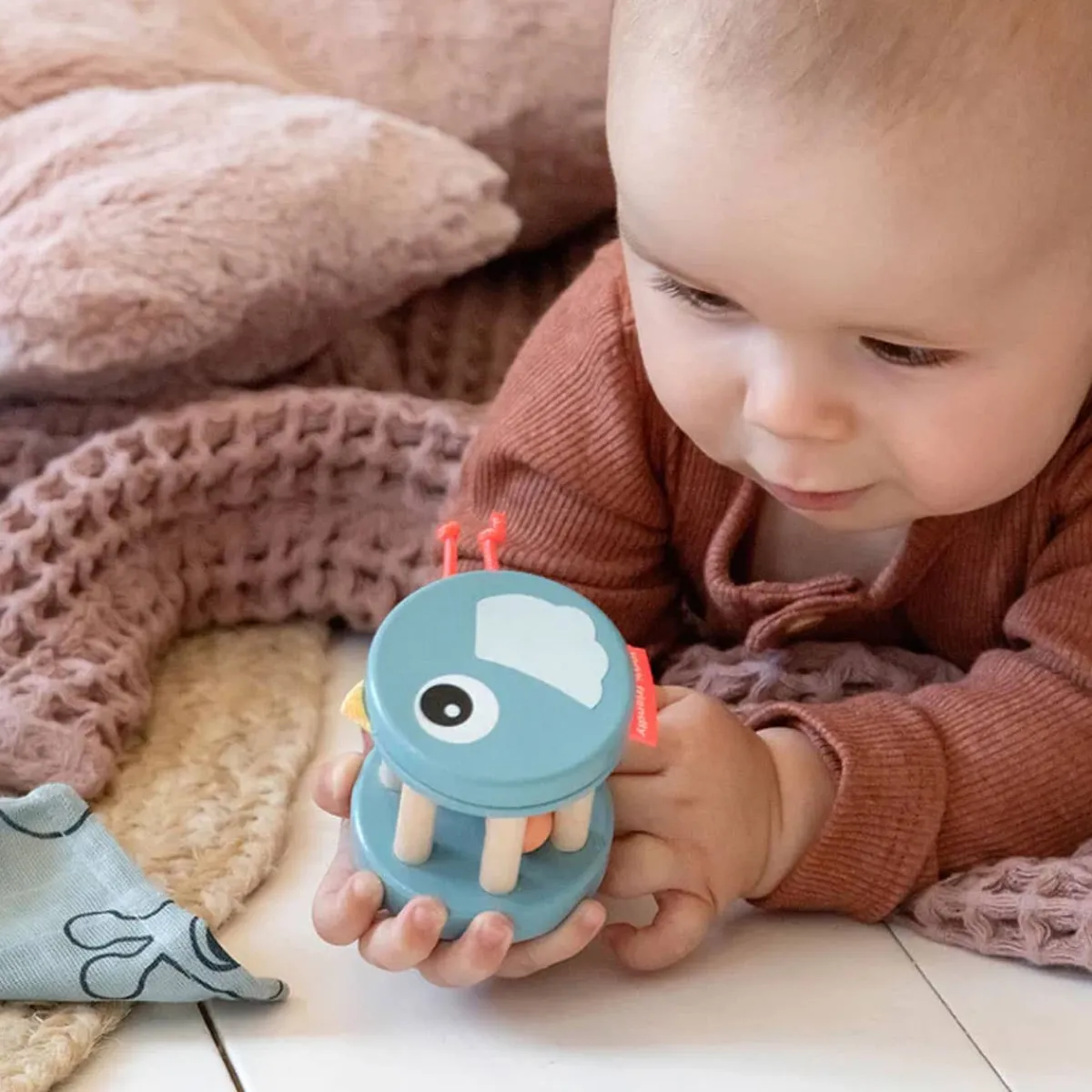 Wooden Toys|Play + Learn Toys-Done By Deer Birdee Bell Rattle