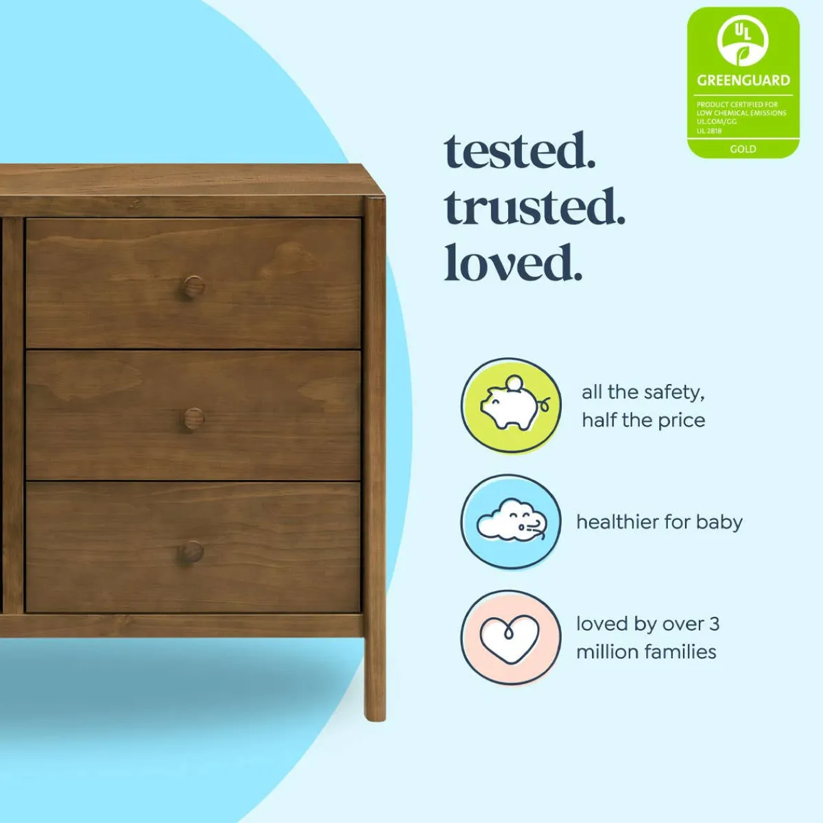 Dressers-DaVinci Birdie 6 Drawer Dresser