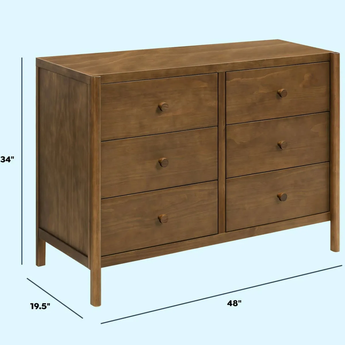 Dressers-DaVinci Birdie 6 Drawer Dresser