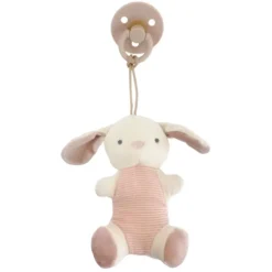 Plush Rattles + Teethers|Pacifiers + Clips-Itzy Ritzy Bitzy Pal Natural Rubber + Stuffed Animal