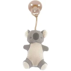 Plush Rattles + Teethers|Pacifiers + Clips-Itzy Ritzy Bitzy Pal Natural Rubber + Stuffed Animal
