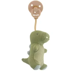 Plush Rattles + Teethers|Pacifiers + Clips-Itzy Ritzy Bitzy Pal Natural Rubber + Stuffed Animal