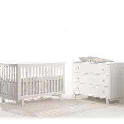 Nursery Collections|Convertible Cribs-Tulip Bjorn Classic Crib & 3 Drawer