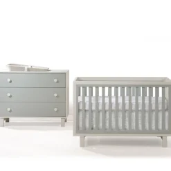 Nursery Collections|Convertible Cribs-Tulip Bjorn Classic Crib & 3 Drawer
