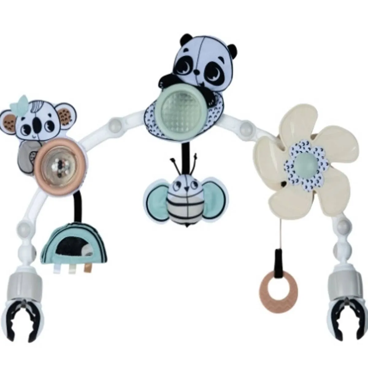 Stroller Toys-Tiny Love Black & White Decor Stroller Arch