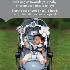 Stroller Toys-Tiny Love Black & White Decor Stroller Arch