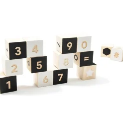 Wooden Toys|Blocks + Shape Sorters-Uncle Goose Black & White Number Blocks