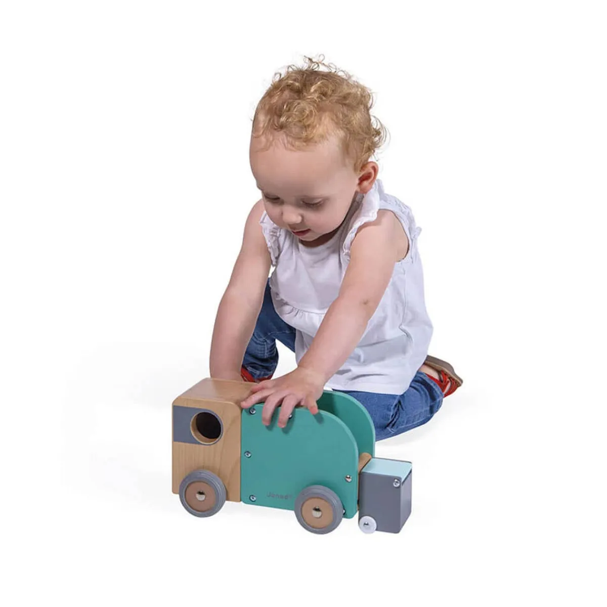 Pretend Play|Wooden Toys-Janod Bolid Recycling Truck