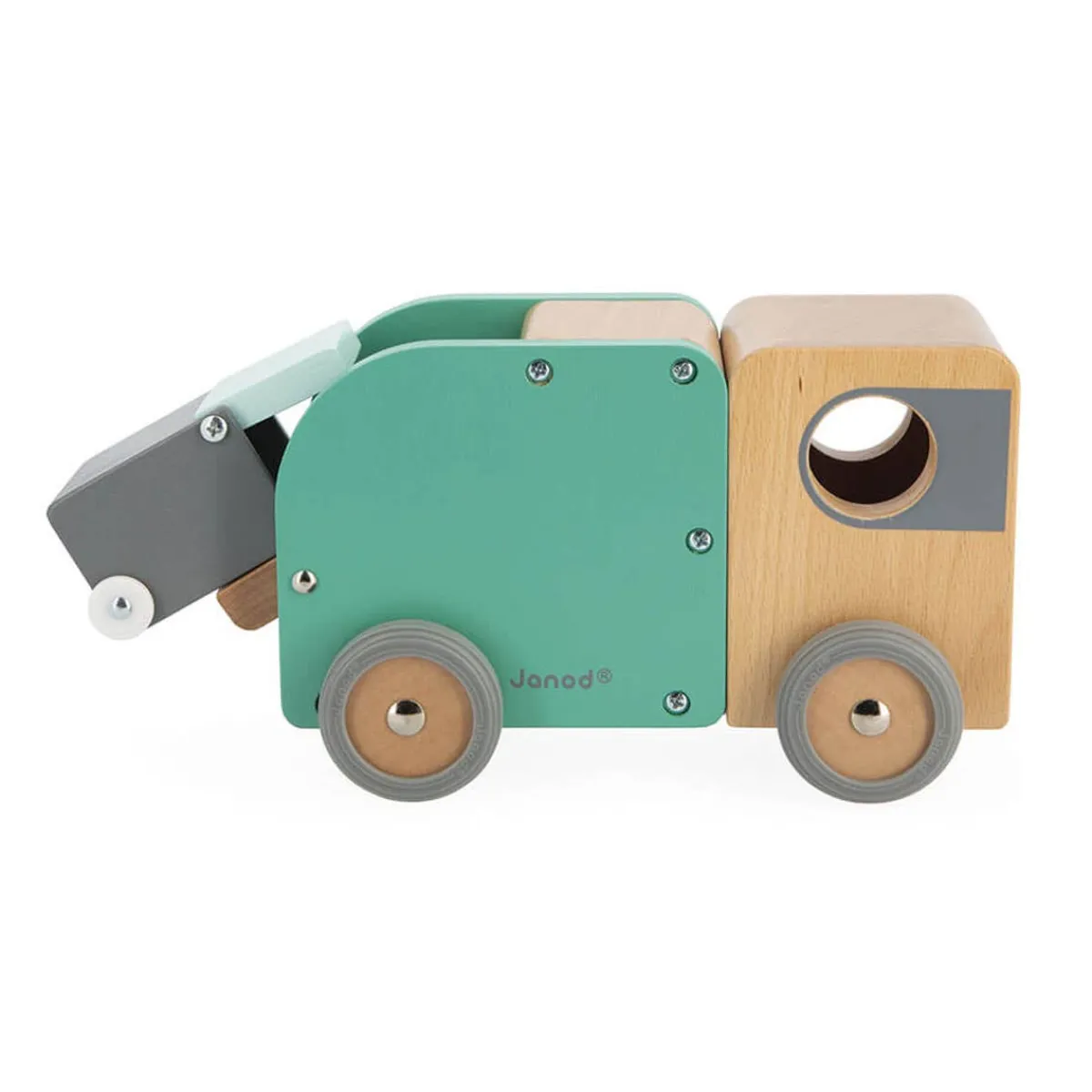 Pretend Play|Wooden Toys-Janod Bolid Recycling Truck