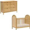 Dressers|Nursery Collections-Babyletto Bondi Cane 3-in-1 Crib + Bondi 6 Drawer Dresser