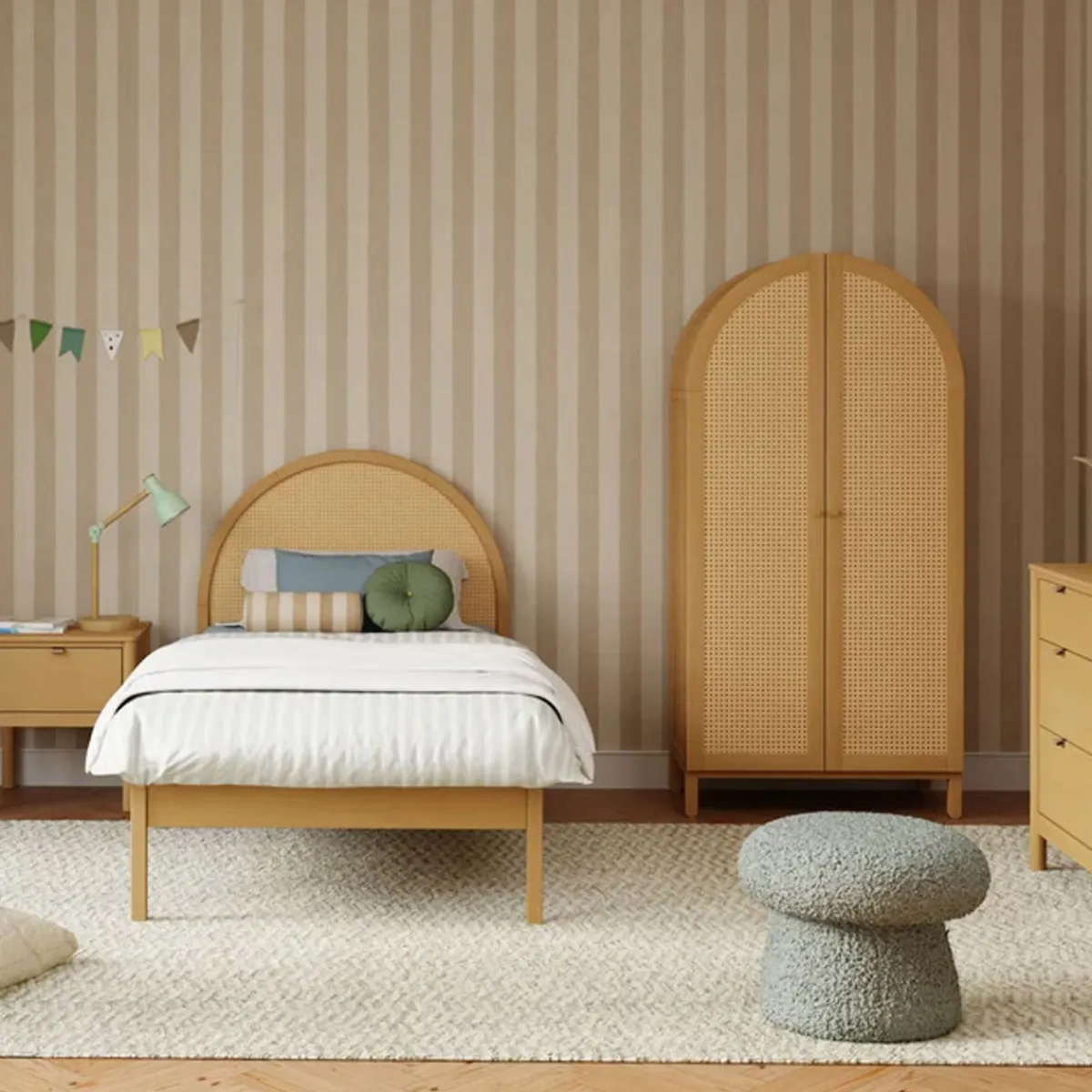 Soft Soles|Perforated Sneakers-Babyletto Bondi Cane Twin Bed