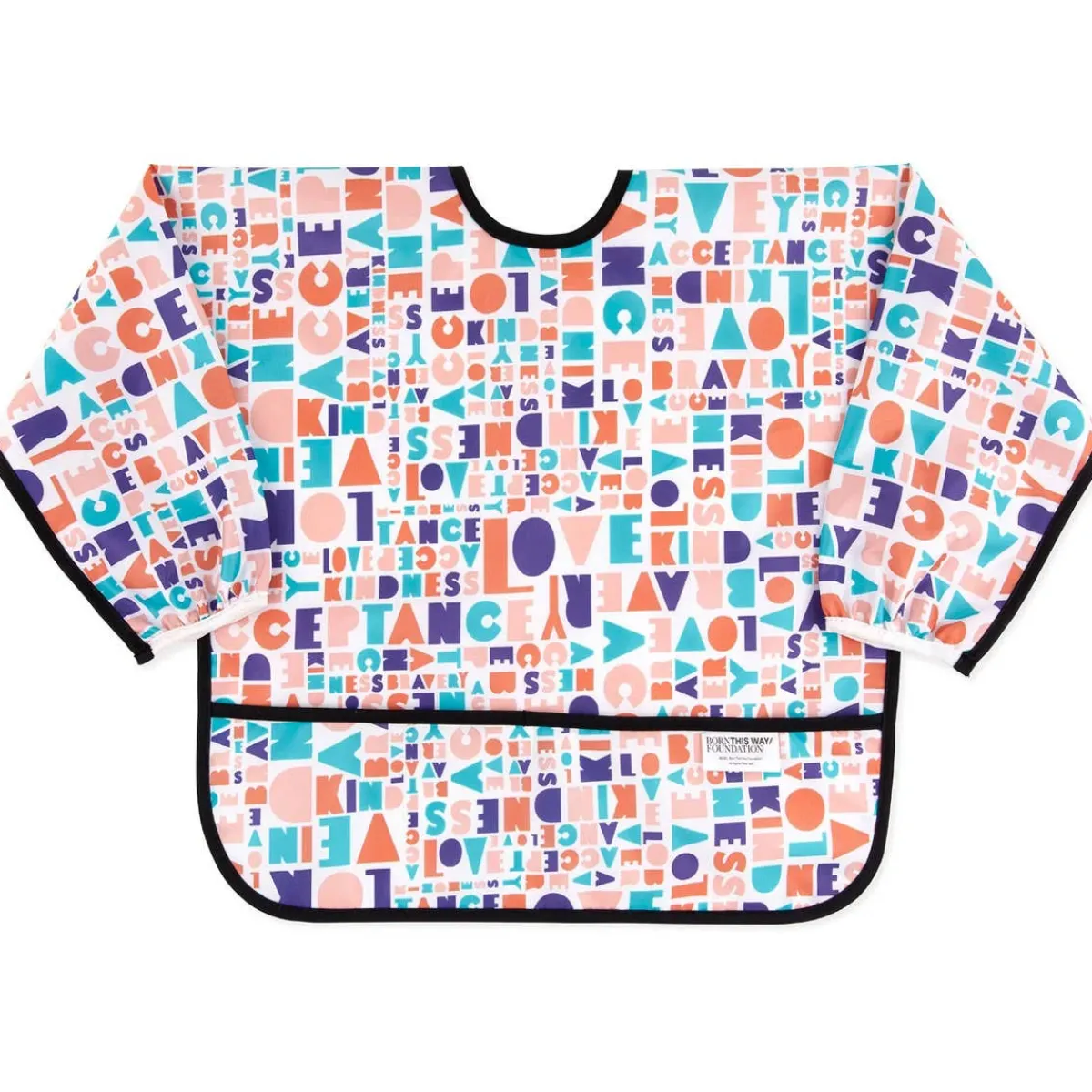 Bibs + Burps-Bumkins Born This Way Foundation Sleeved Bib