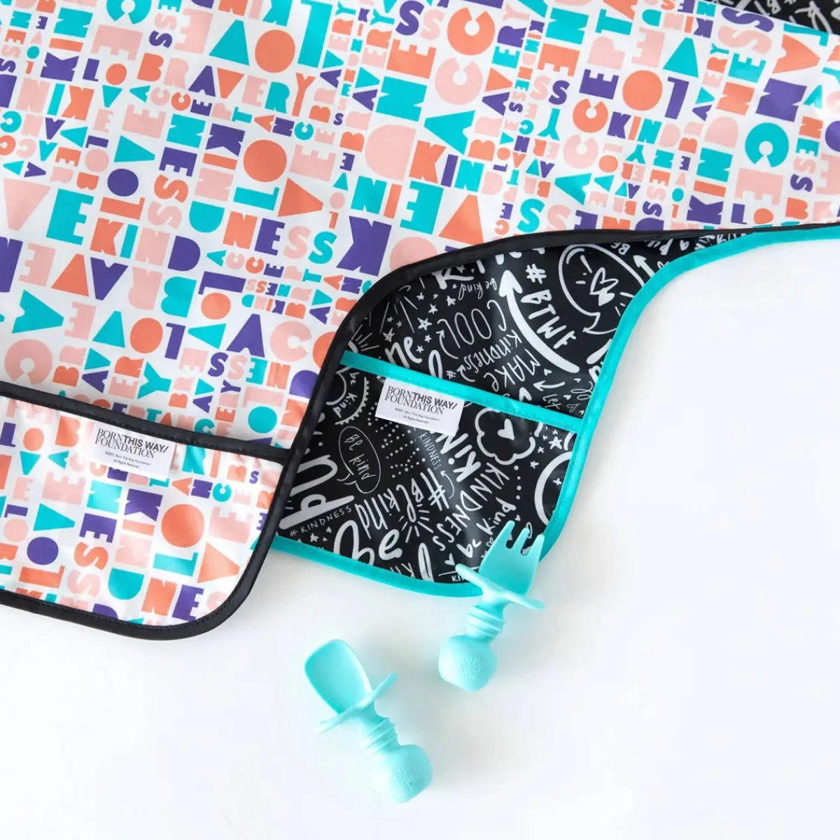 Bibs + Burps-Bumkins Born This Way Foundation Sleeved Bib