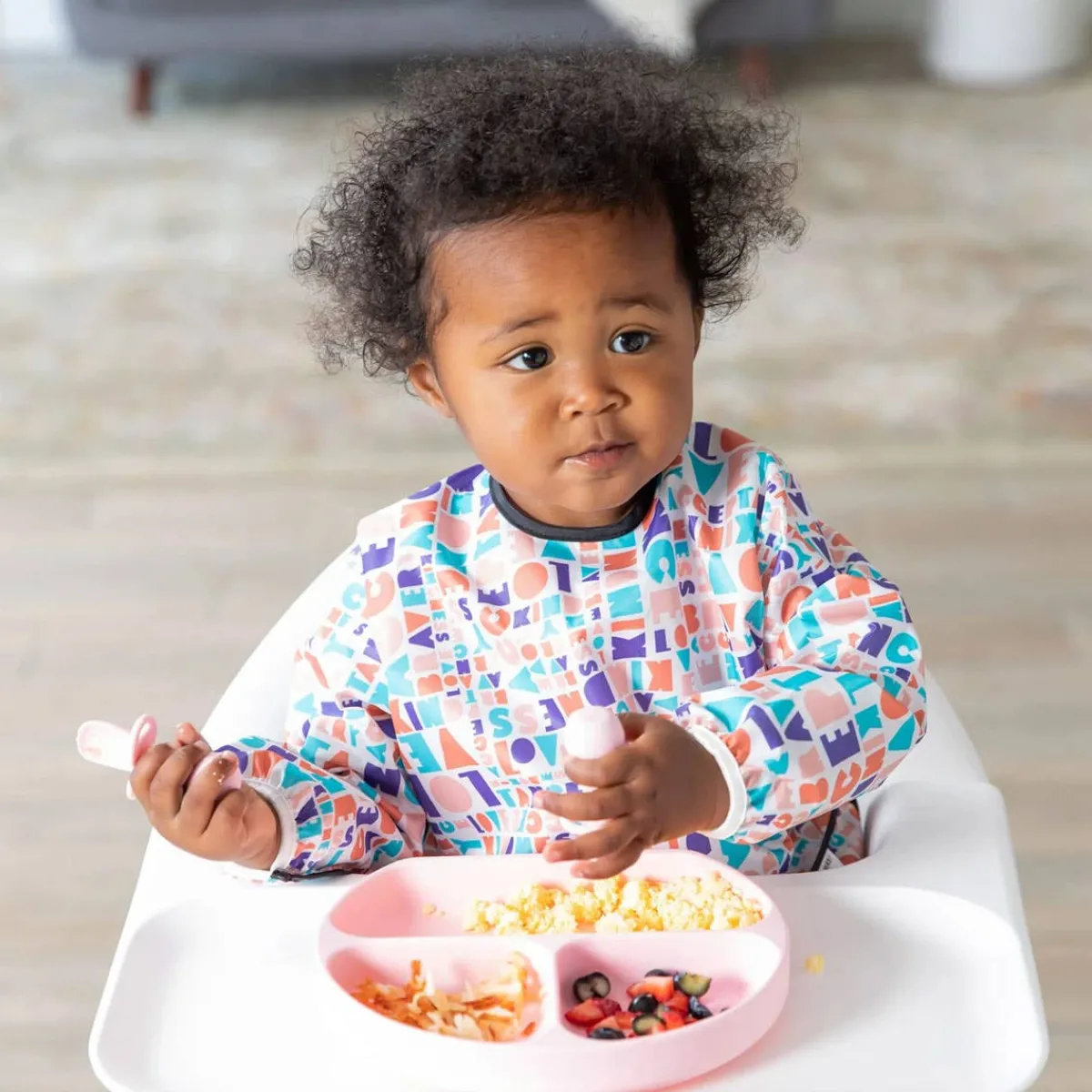 Bibs + Burps-Bumkins Born This Way Foundation Sleeved Bib