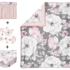 Crib Bedding Sets-Lambs & Ivy Botanical Baby 4 Piece Crib Set