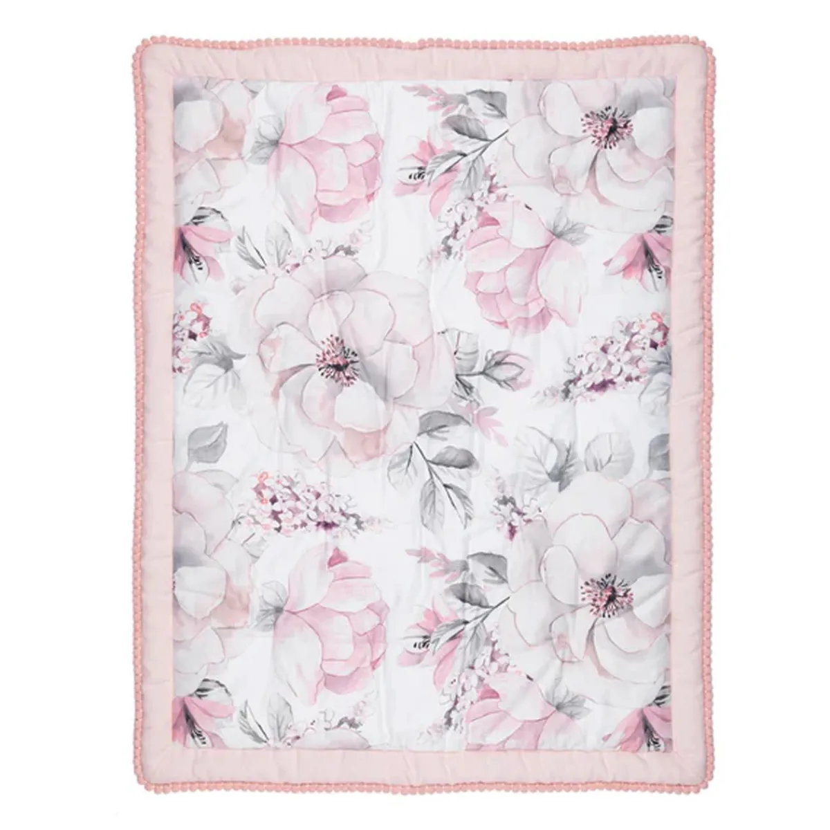Crib Bedding Sets-Lambs & Ivy Botanical Baby 4 Piece Crib Set