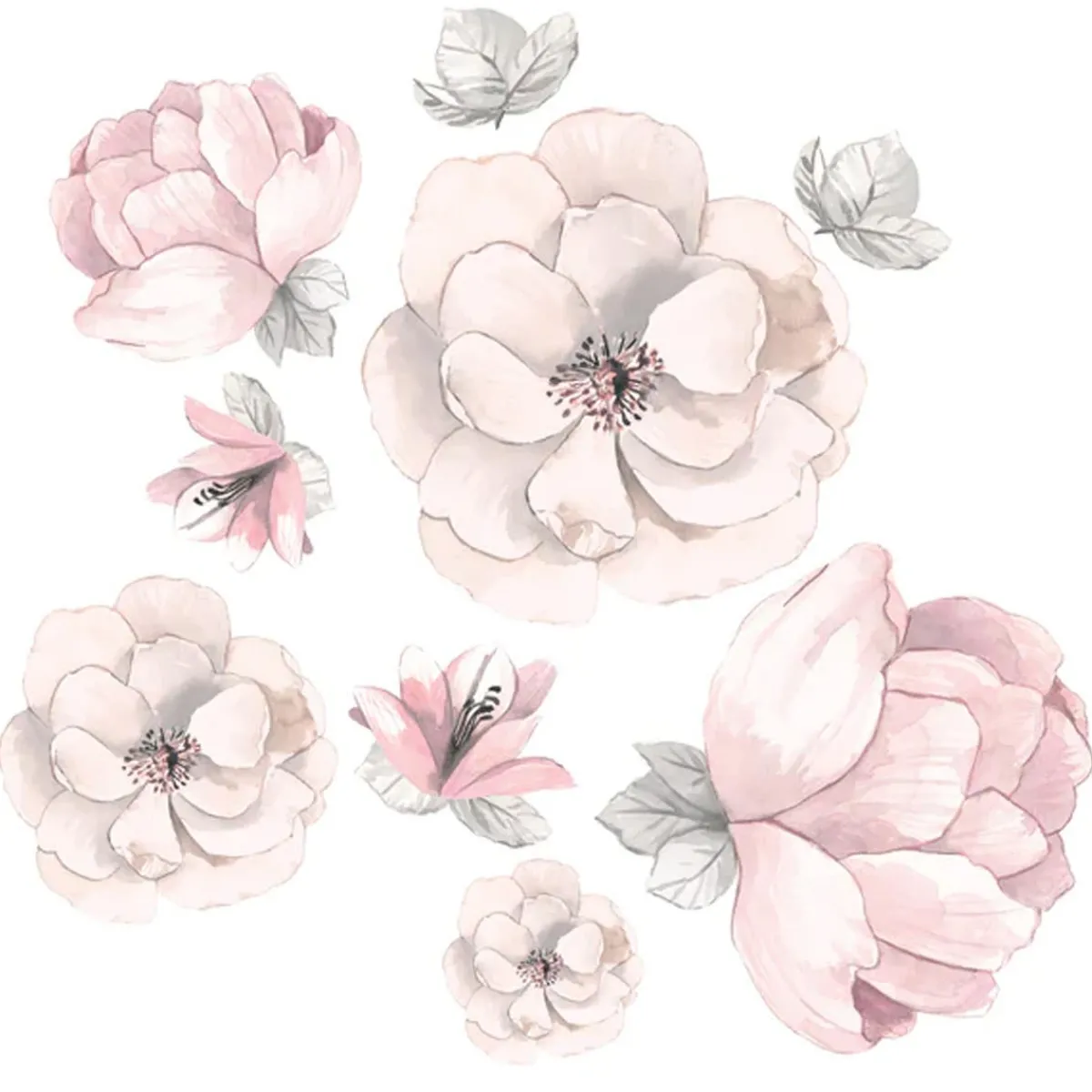 Crib Bedding Sets-Lambs & Ivy Botanical Baby 4 Piece Crib Set