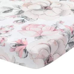 Crib Fitted Sheets-Lambs & Ivy Botanical Baby Crib Sheet