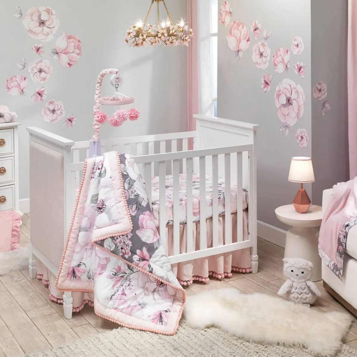 Blankets-Lambs & Ivy Botanical Baby Sherpa Blanket