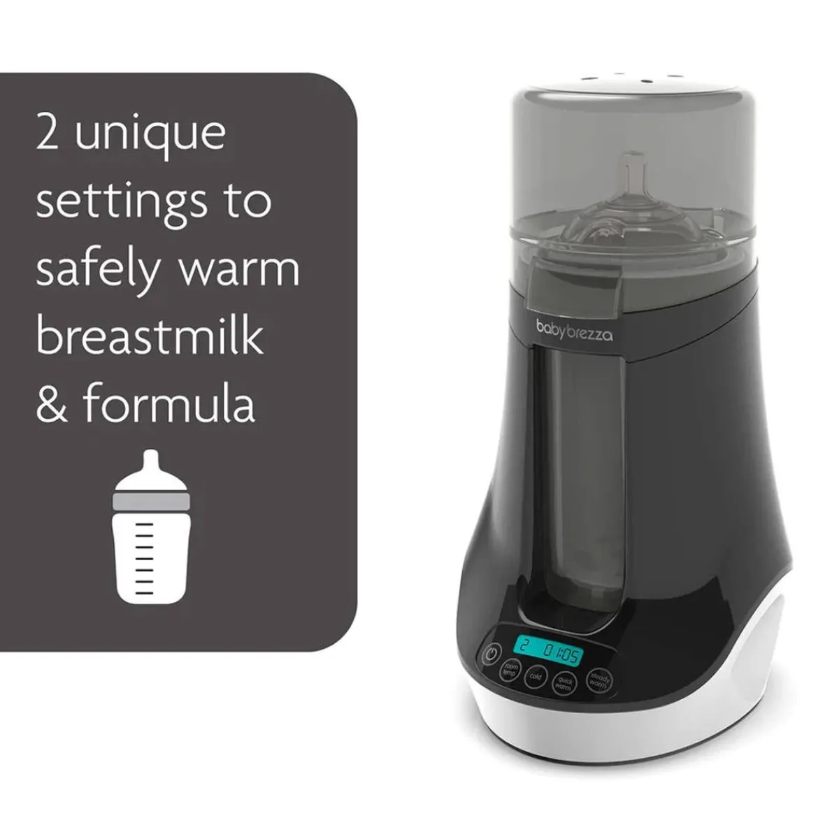 Baby Food Prep + Storage|Formula Dispensers-Baby Brezza Bottle + Breast Milk Warmer