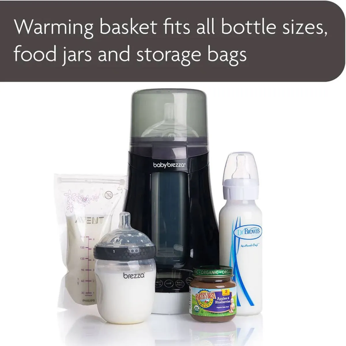 Baby Food Prep + Storage|Formula Dispensers-Baby Brezza Bottle + Breast Milk Warmer