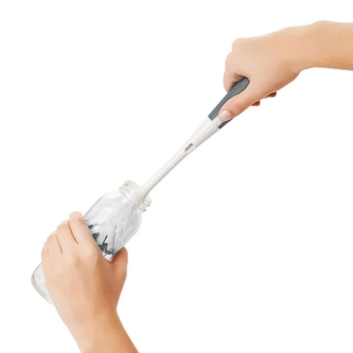 Bottle Brushes + Drying Racks-Oxo Tot Bottle Brush Cleaner with Stand