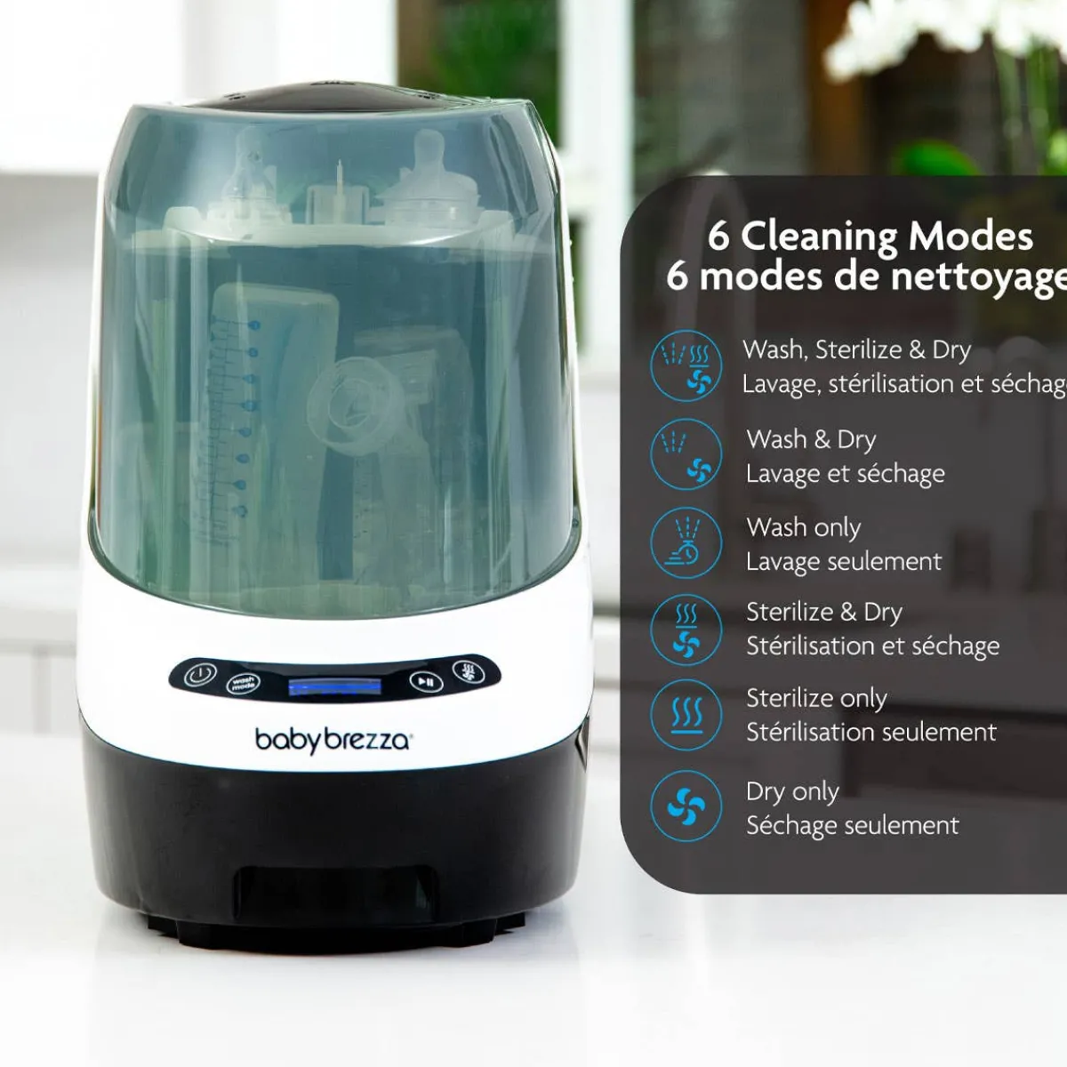Bottle Sterilizers-Baby Brezza Bottle Washer Pro
