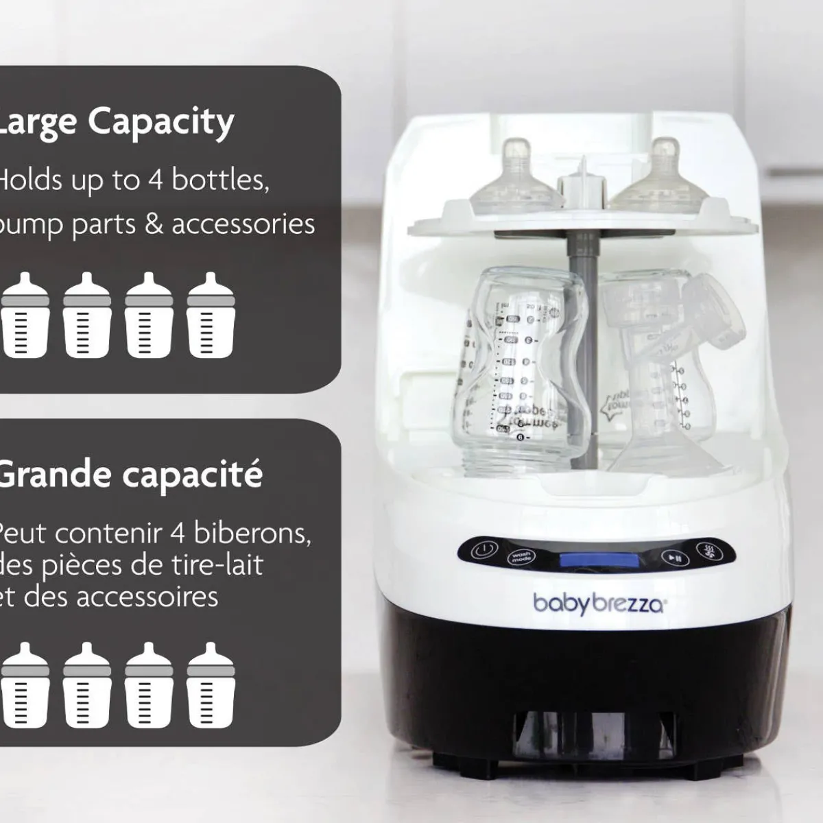 Bottle Sterilizers-Baby Brezza Bottle Washer Pro