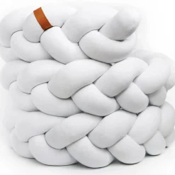Crib Bumpers-Malia Mu Braid Cushion (Full)
