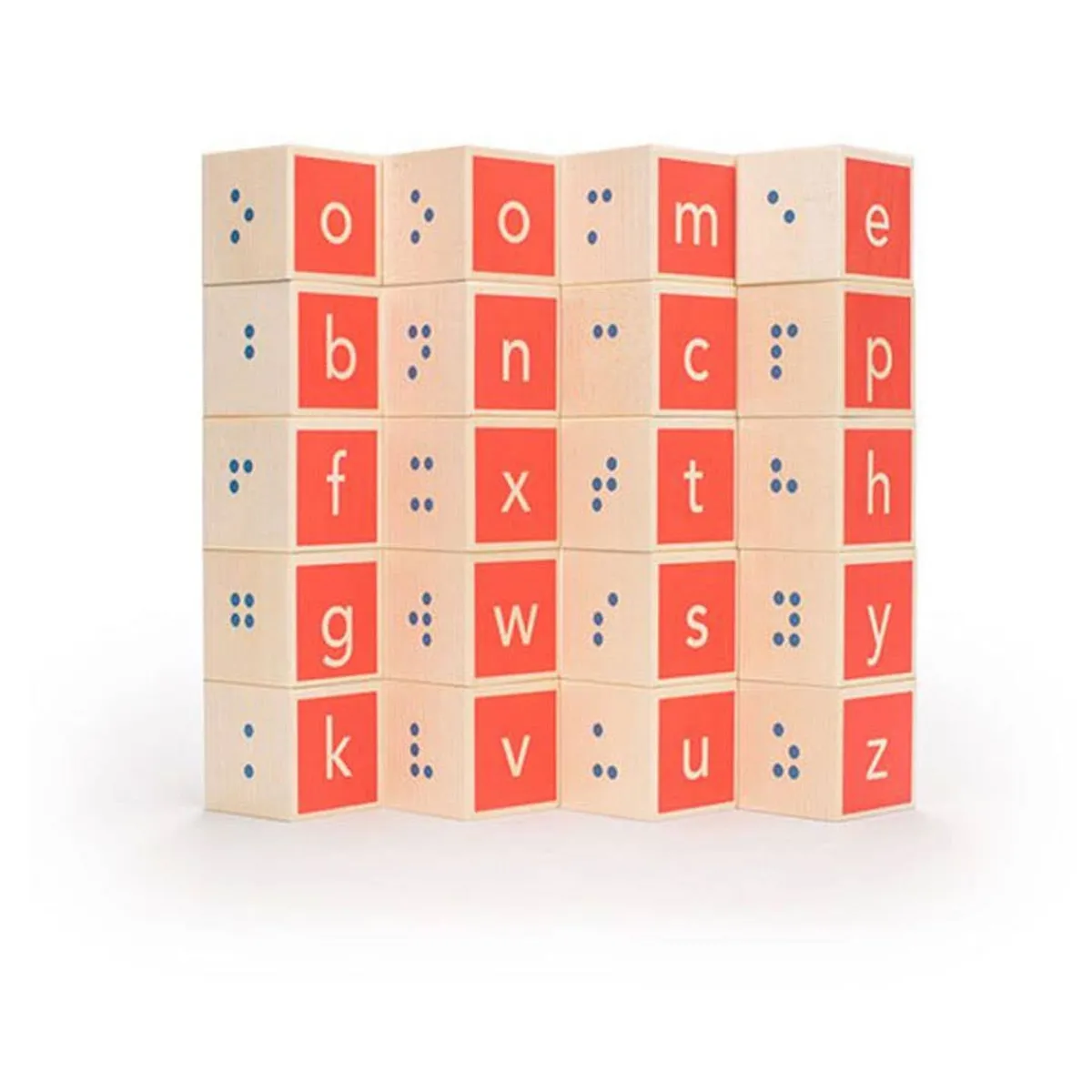 Wooden Toys|Blocks + Shape Sorters-Uncle Goose Braille ABC Blocks