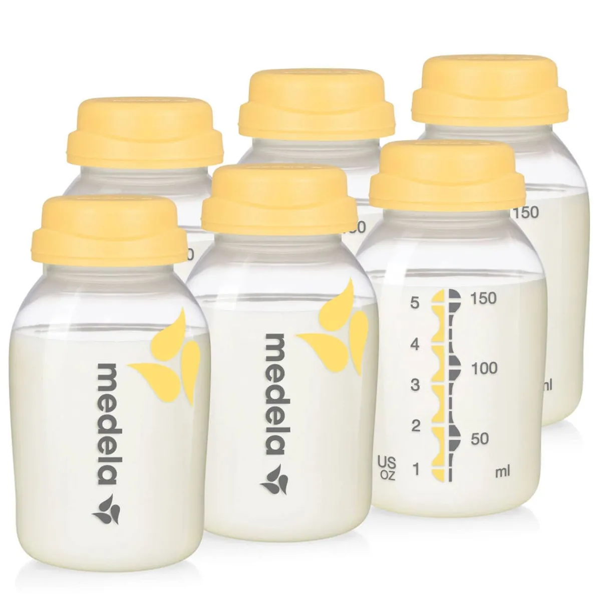 Baby Food Prep + Storage|Breastmilk Storage Systems-Medela Breast Milk Collection & Storage Set 6 Pack (150 mL)