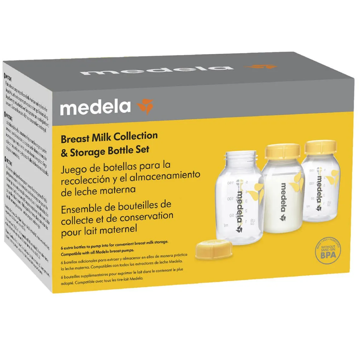 Baby Food Prep + Storage|Breastmilk Storage Systems-Medela Breast Milk Collection & Storage Set 6 Pack (150 mL)