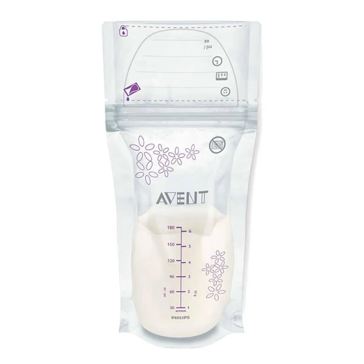 Baby Food Prep + Storage|Breastmilk Storage Systems-Philips Avent Breast Milk Storage Bags (50 Pack)