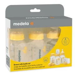 Baby Bottle Sets|Baby Bottles-Medela Breastmilk Bottle with Nipple 3 Pack (150 mL)