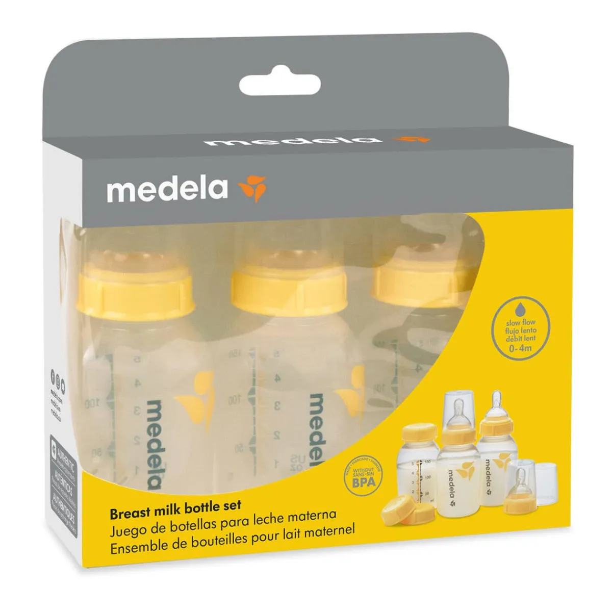 Baby Bottle Sets|Baby Bottles-Medela Breastmilk Bottle with Nipple 3 Pack (150 mL)