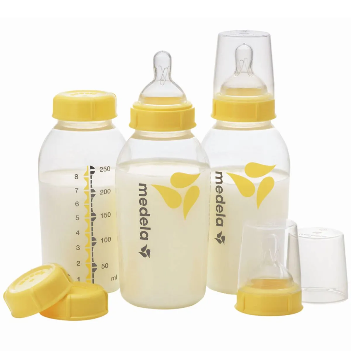 Baby Bottle Sets|Baby Bottles-Medela Breastmilk Bottle with Nipple 3 Pack (250 mL)