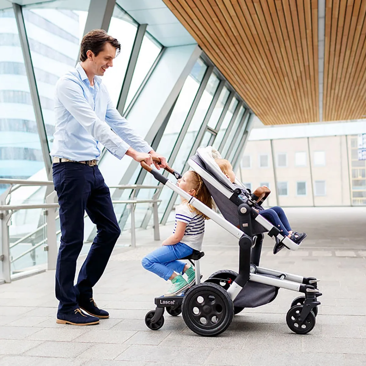 Stroller Accessories-Lascal Buggyboard Maxi+ (Board with Saddle)