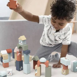 Wooden Toys-Speedy Monkey Building Blocks (50 Pieces)