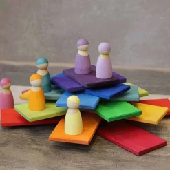 Wooden Toys-Grimm's Building Board Rainbow