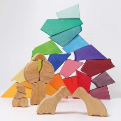 Puzzles|Wooden Toys-Grimm's Building Set Rainbow Lion