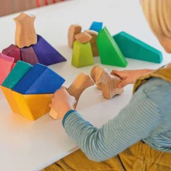 Puzzles|Wooden Toys-Grimm's Building Set Rainbow Lion