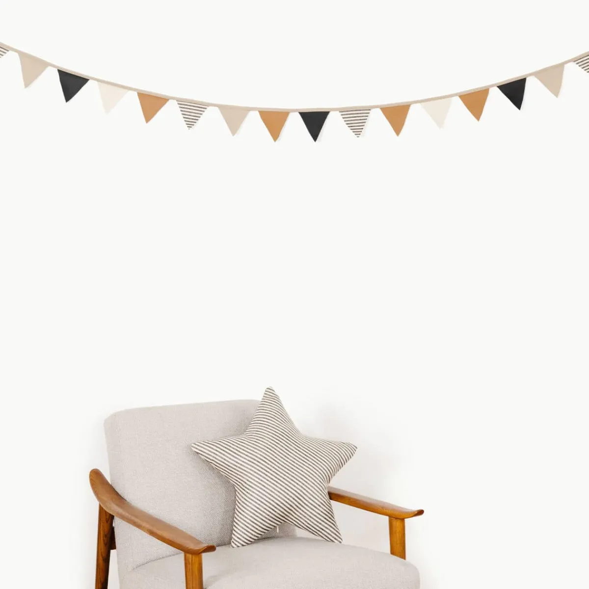 Wall Decor-Gathre Bunting Stone Stripe